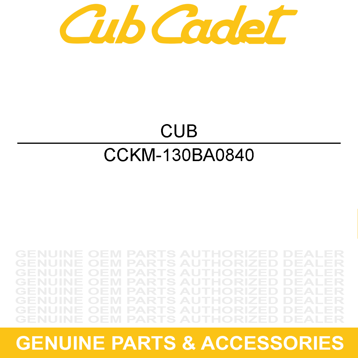 CUB CADET KM-130BA0840 Flanged Bolt