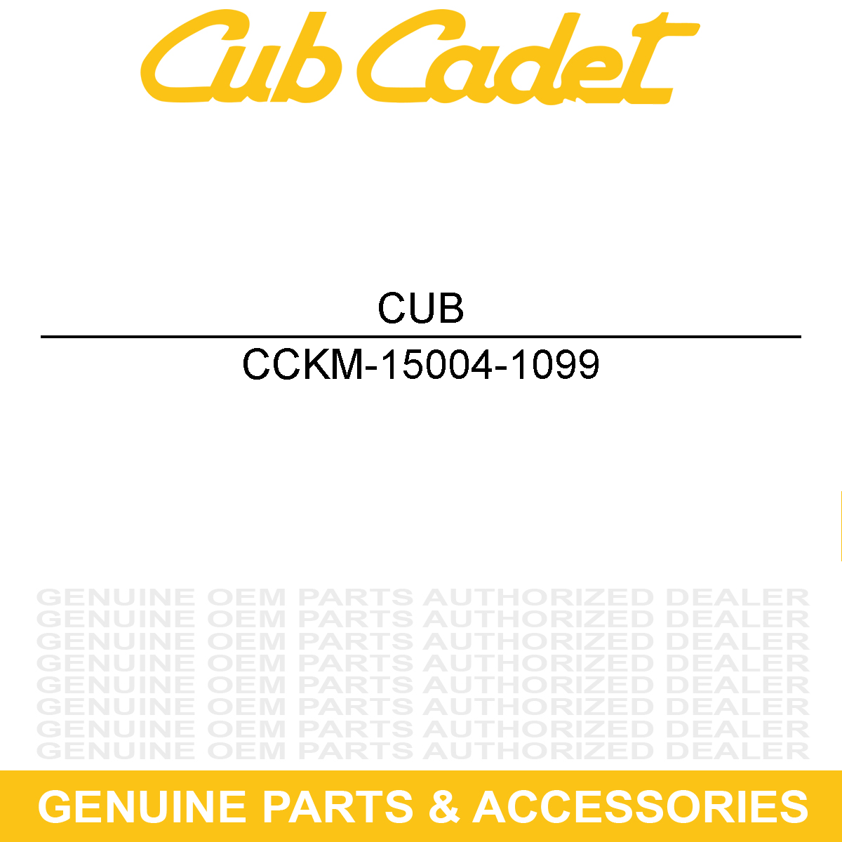 CUB CADET KM-15004-1099 Carburetor