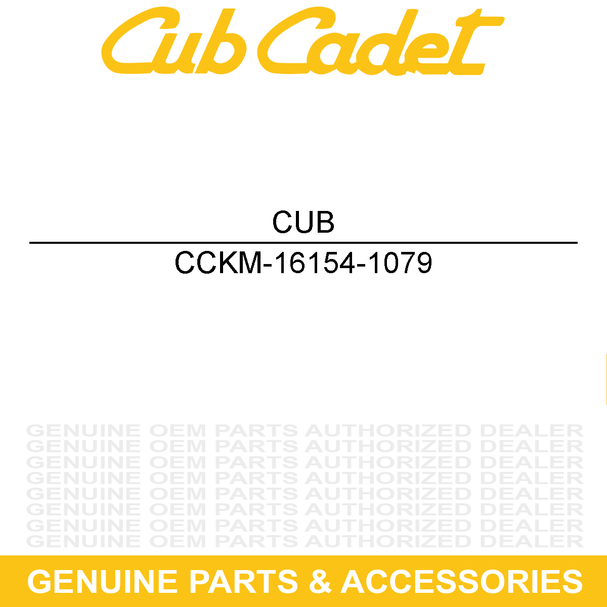 CUB CADET KM-16154-1079 ROTOR ASM-OIL PUMP