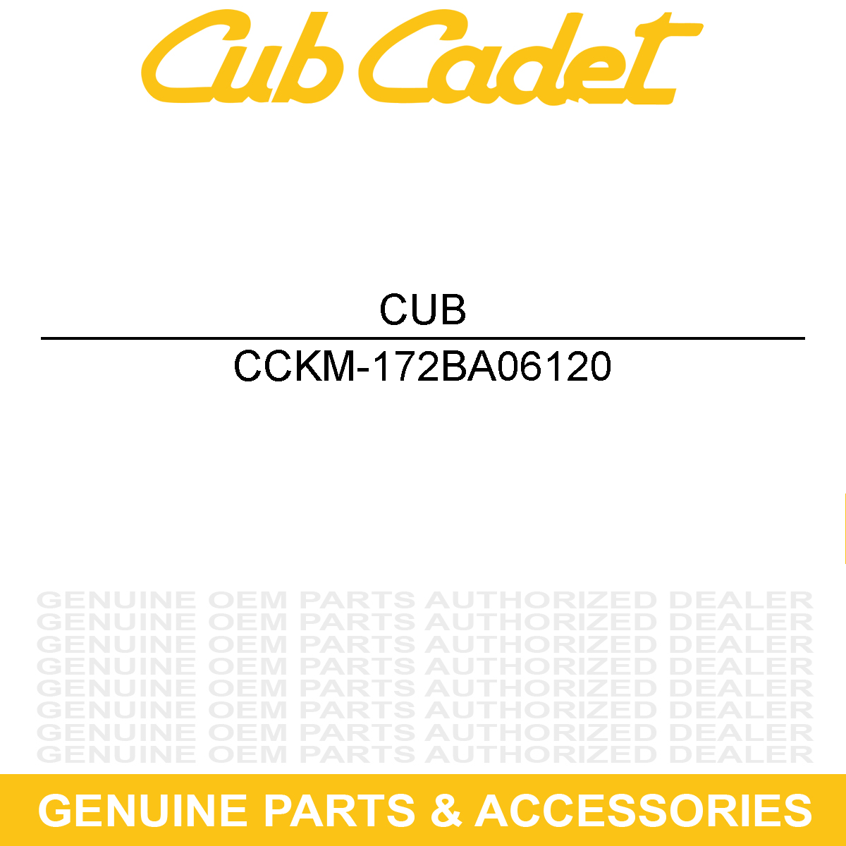 CUB CADET KM-172BA06120 BOLT-STUD