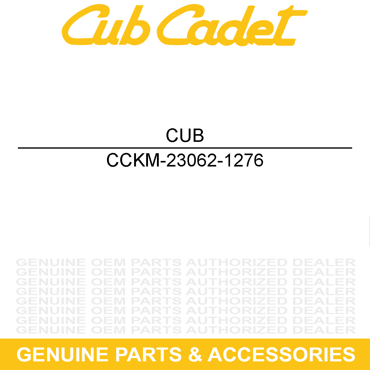 CUB CADET KM-23062-1276 Bracket