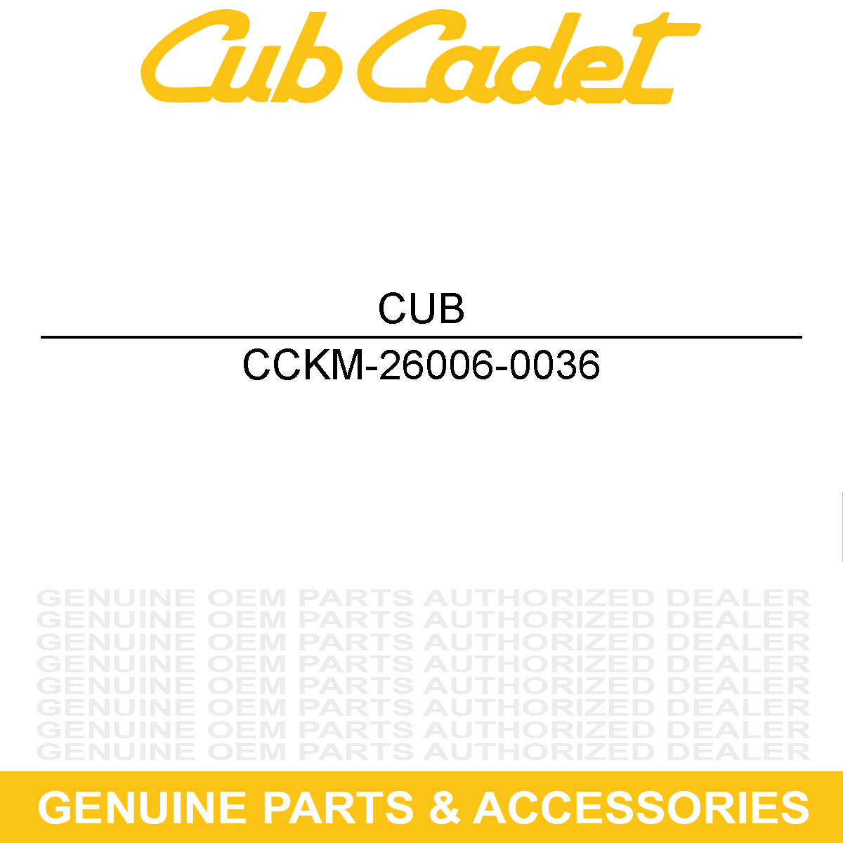 CUB CADET KM-26006-0036 40 Amp Fuse