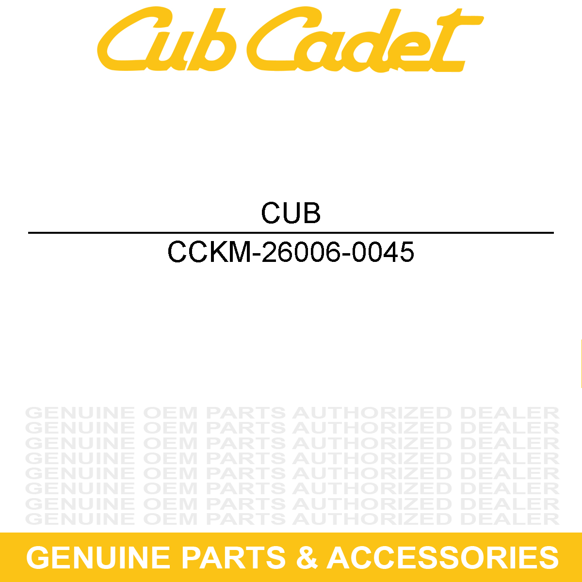 CUB CADET KM-26006-0045 Fuse 10a