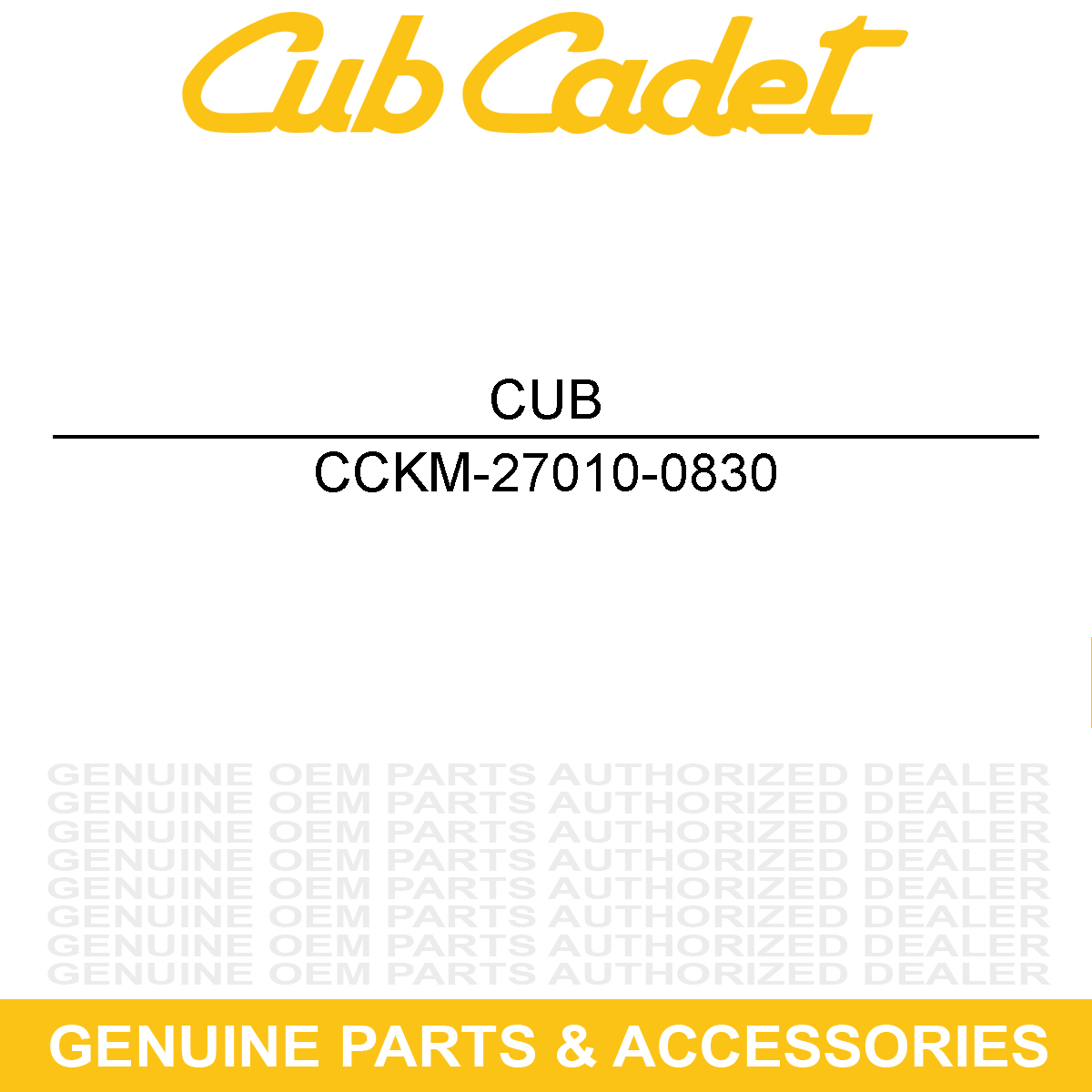 CUB CADET KM-27010-0830 Oil Pressure Switch