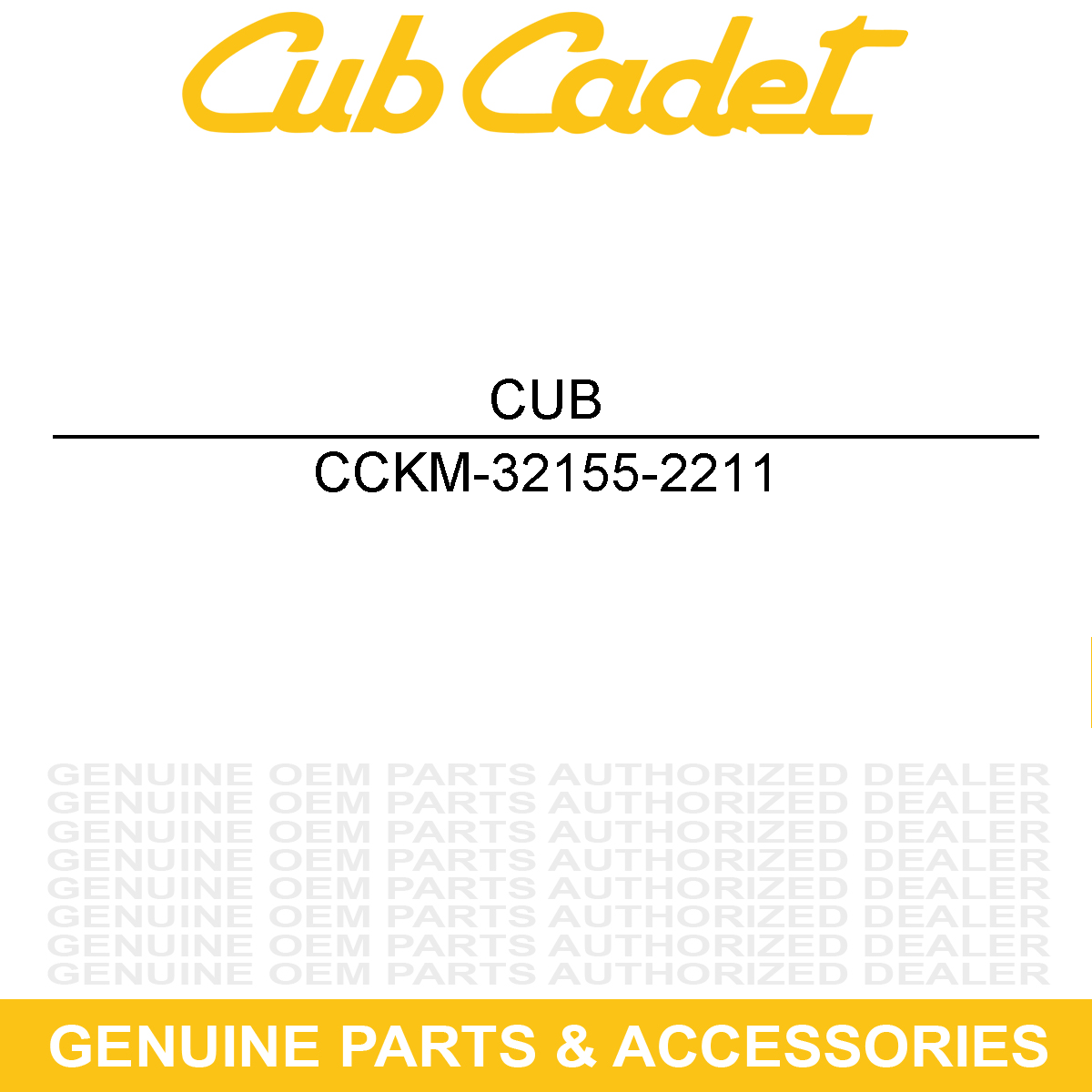 CUB CADET KM-32155-2211 PIPE-BREATHER
