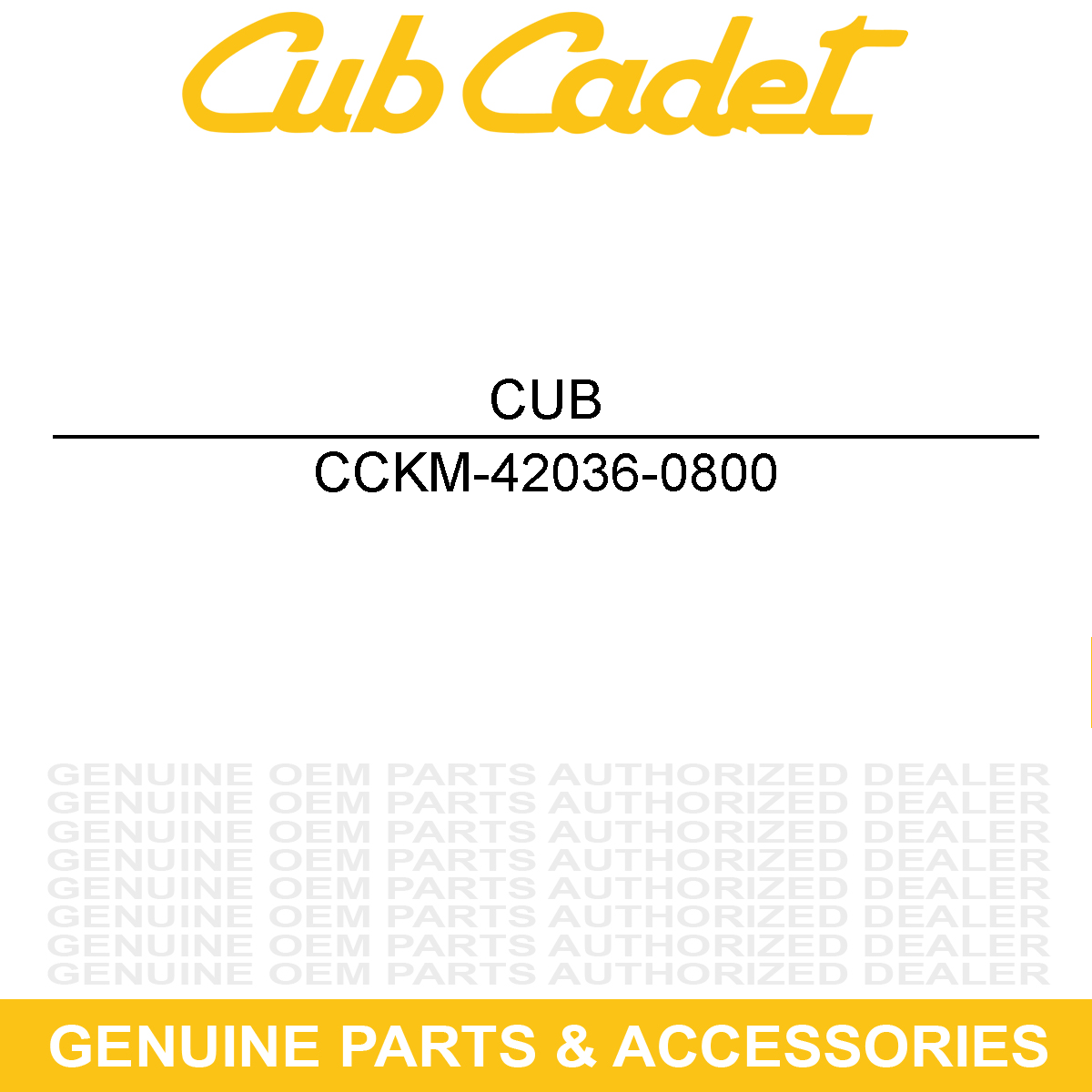 CUB CADET KM-42036-0800 Sleeve