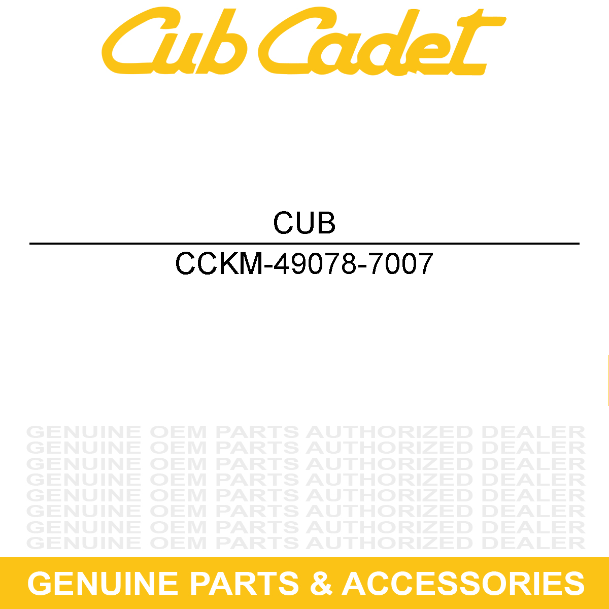 CUB CADET KM-49078-7007 SPRING-ENGINE VALV