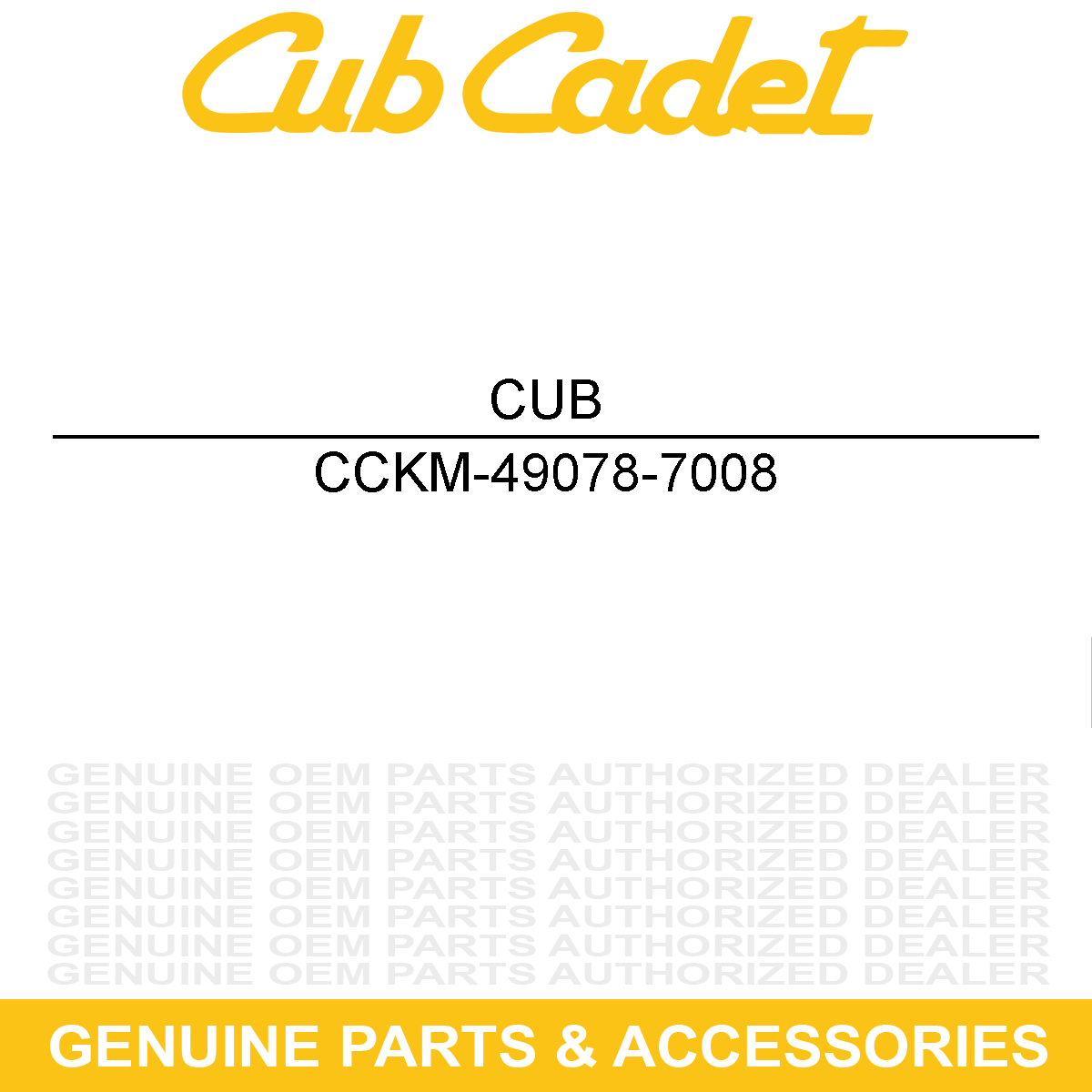 CUB CADET KM-49078-7008 SPRING-ENGINE VALV