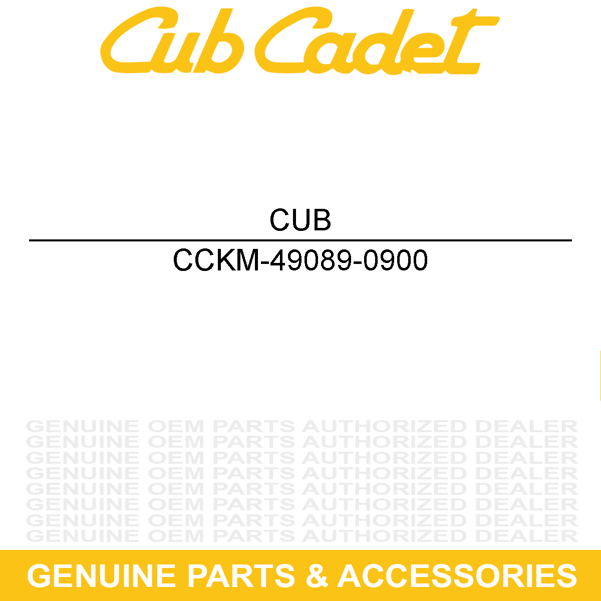 CUB CADET KM-49089-0900 SHROUD-ENGINE-V-BA