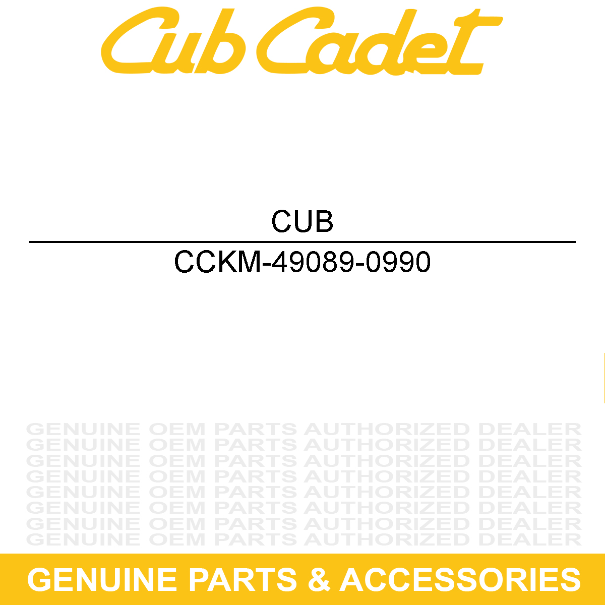CUB CADET KM-49089-0990 SHROUD-ENGINE