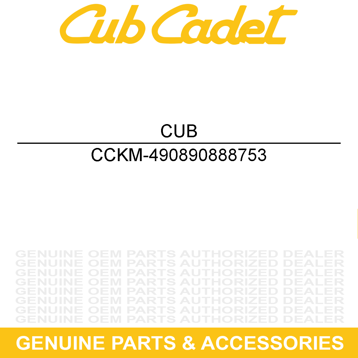 CUB CADET KM-490890888753 SHROUD-ENGINE