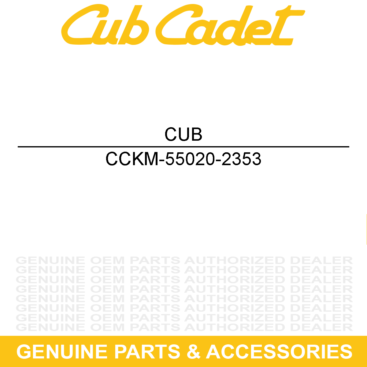 CUB CADET KM-55020-2353 Fan Guard
