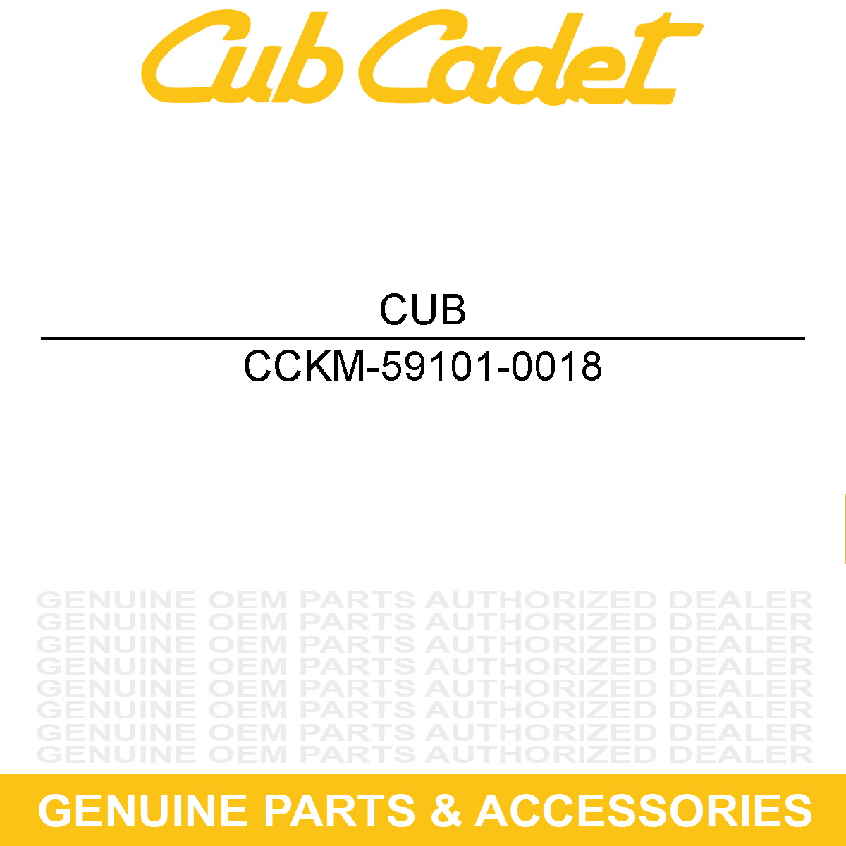 CUB CADET KM-59101-0018 Recoil Starter Reel
