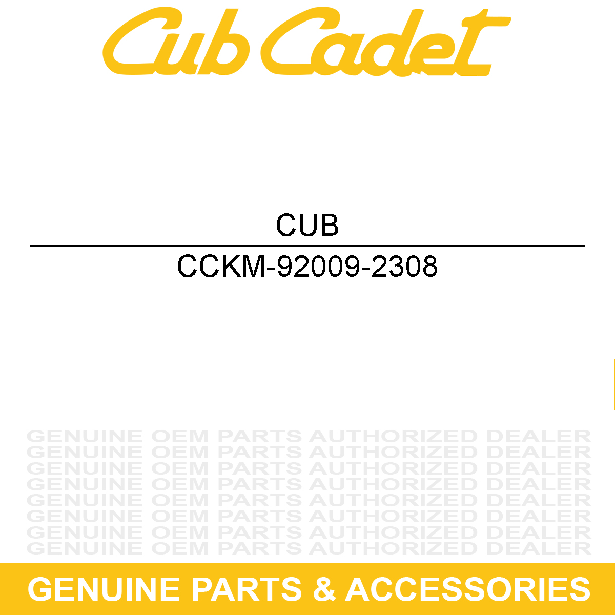CUB CADET KM-92009-2308 Screw