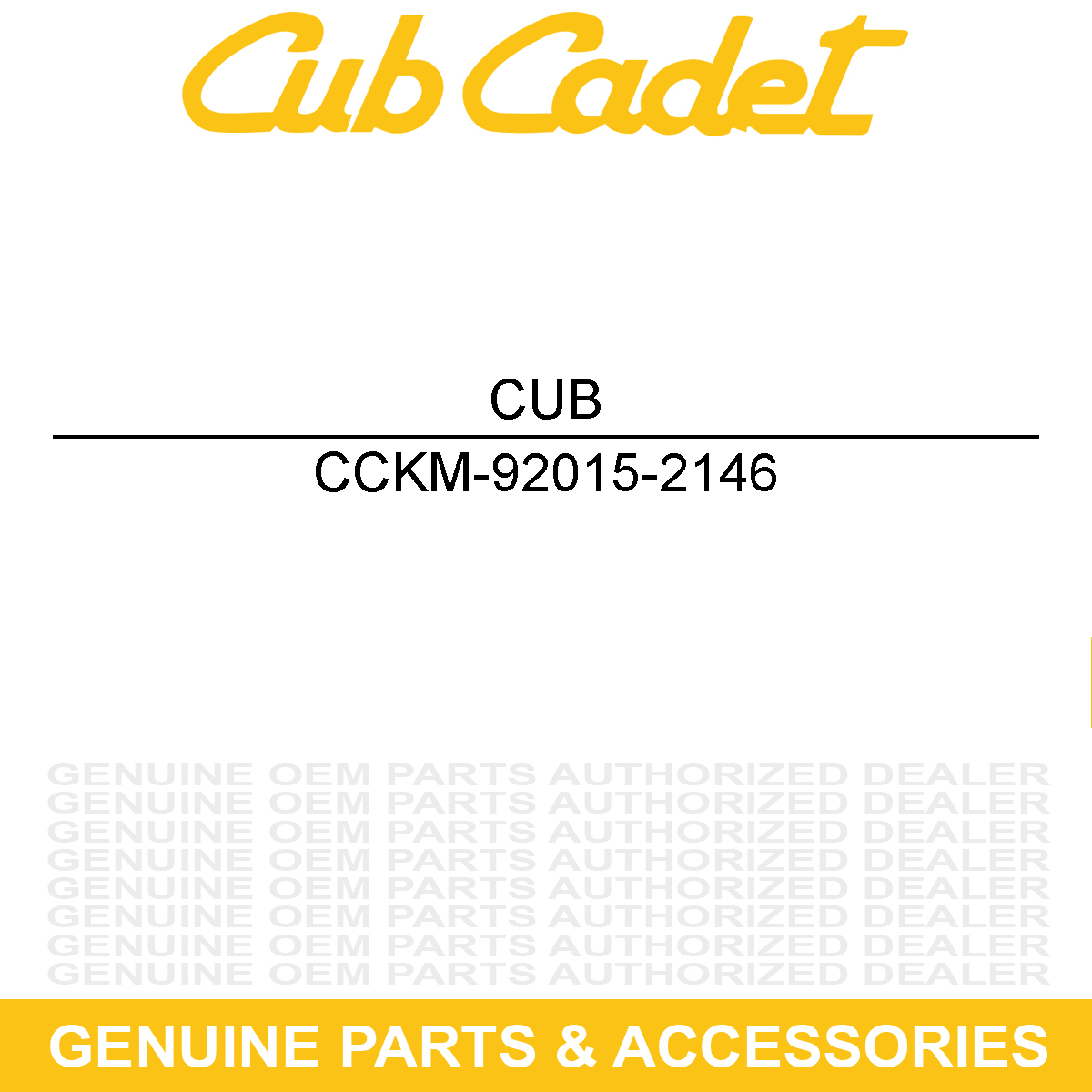 CUB CADET KM-92015-2146 NUT