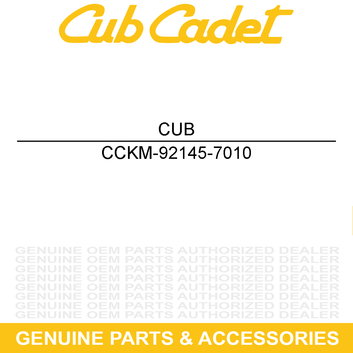 CUB CADET KM-92145-7010 SPRING