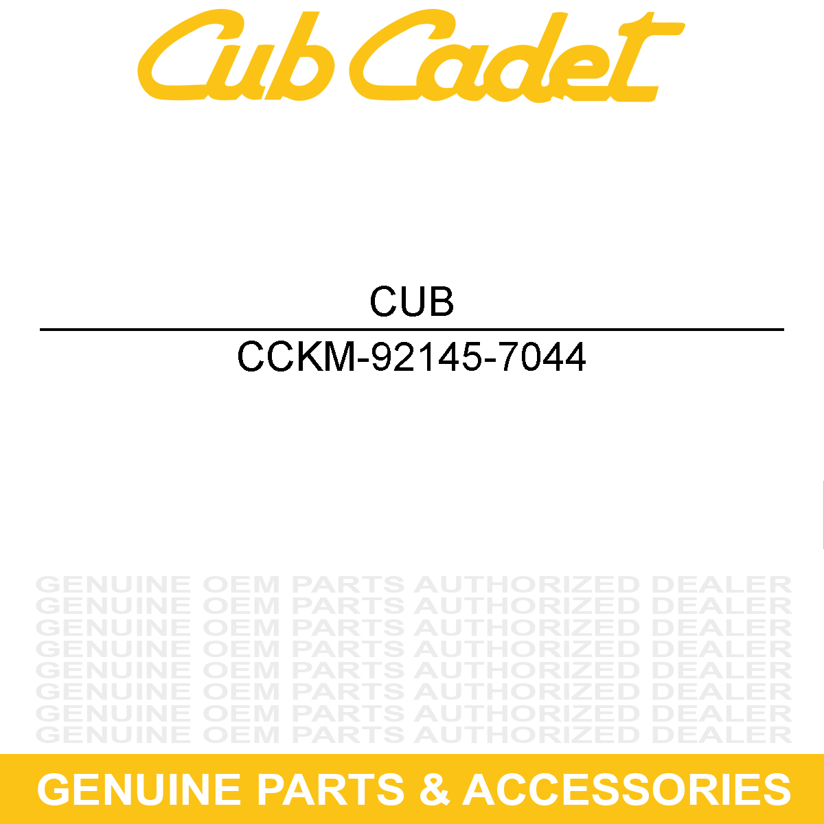 CUB CADET KM-92145-7044 SPRING
