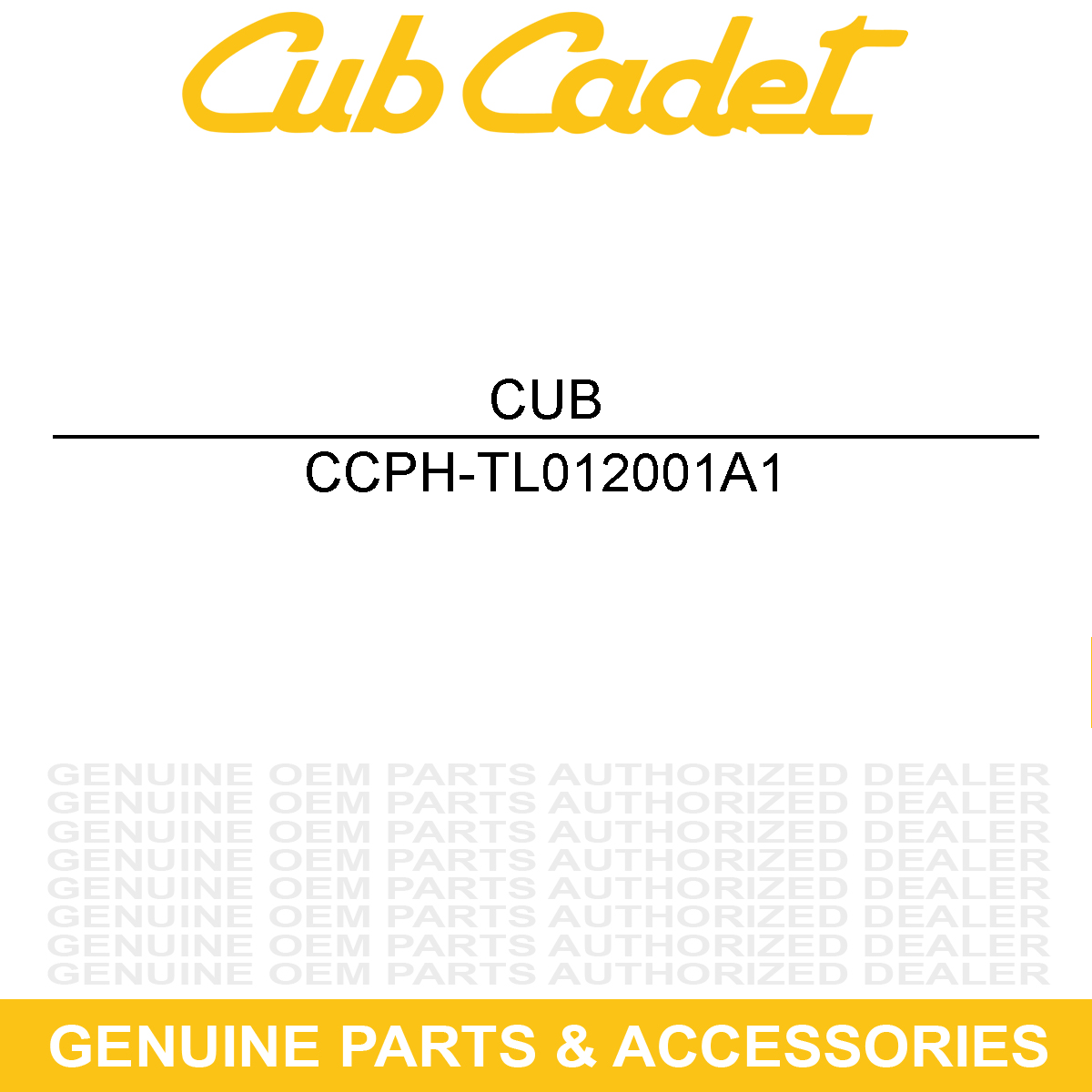 CUB CADET PH-TL012001A1 HOUSING ASSEMBLY