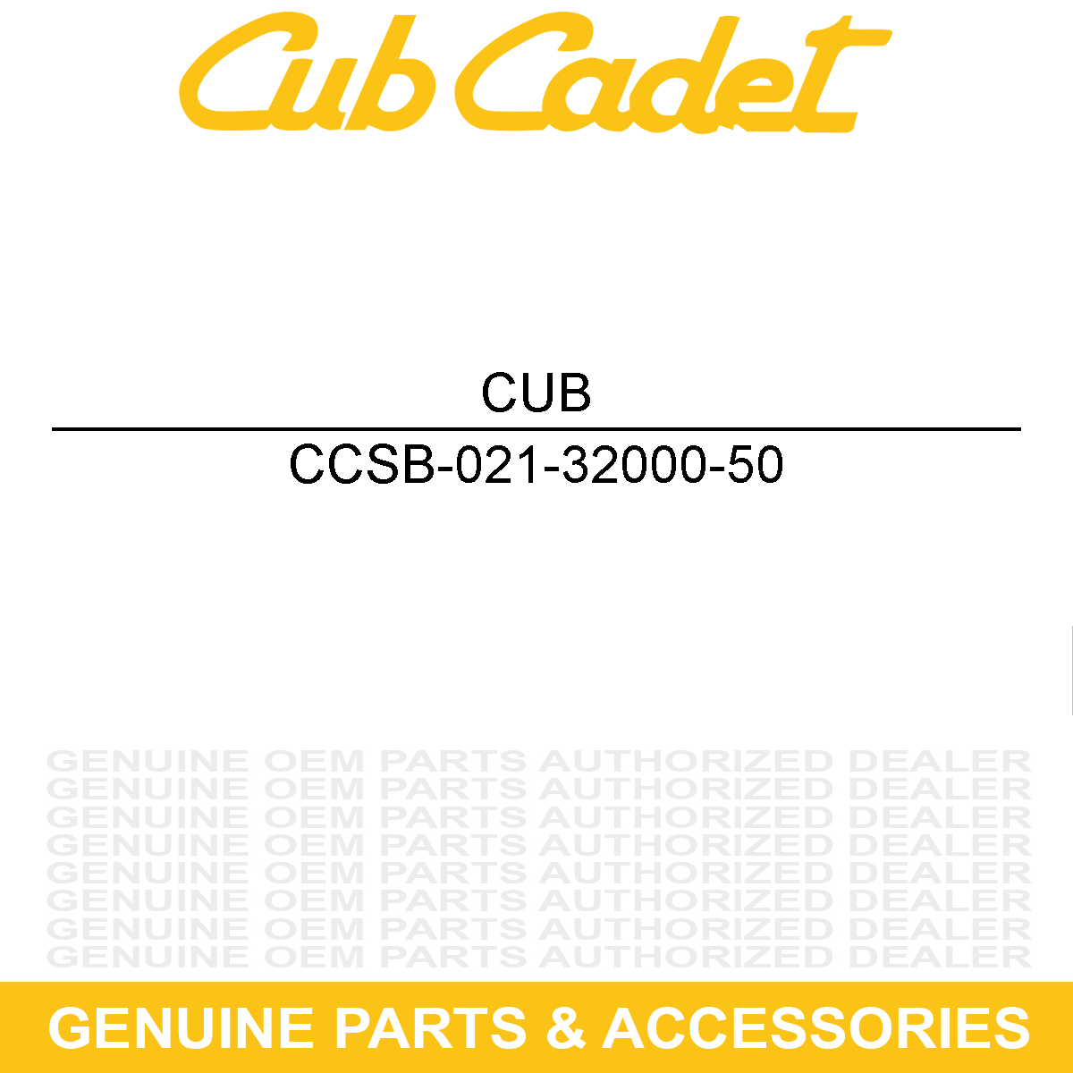 CUB CADET SB-021-32000-50 Oil Dipstick Gasket