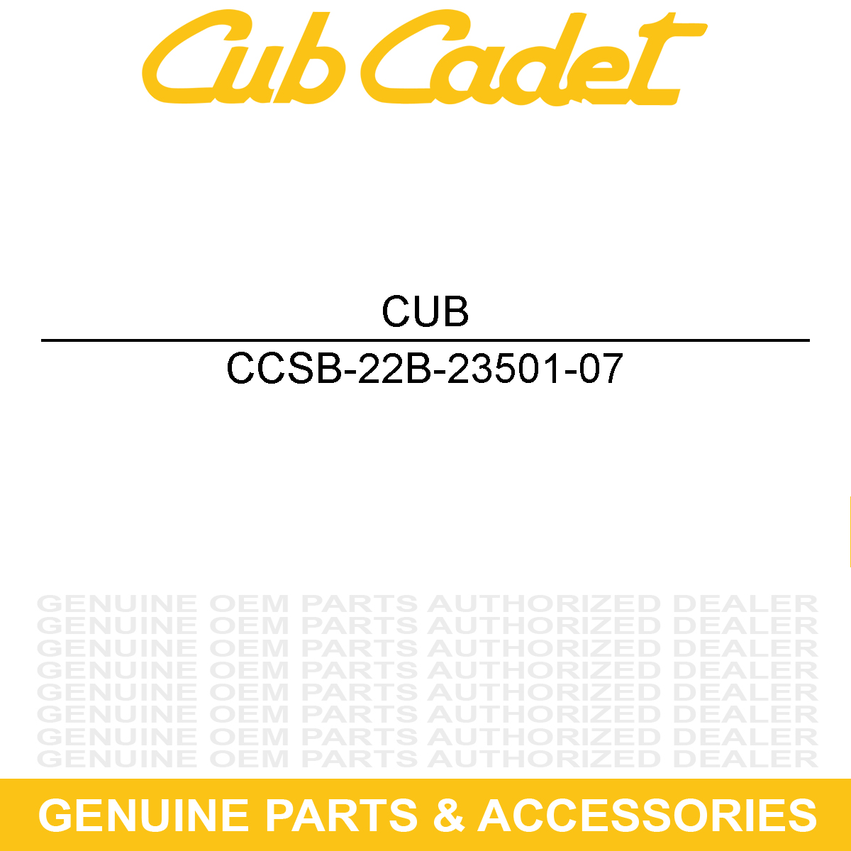 CUB CADET SB-22B-23501-07 PISTON RING SET -