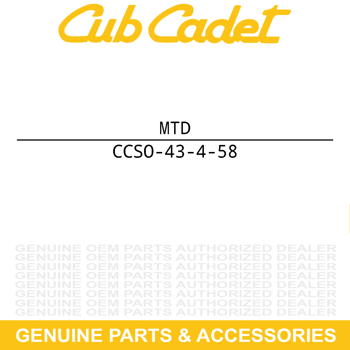 MTD SO-43-4-58 Tire & Wheel