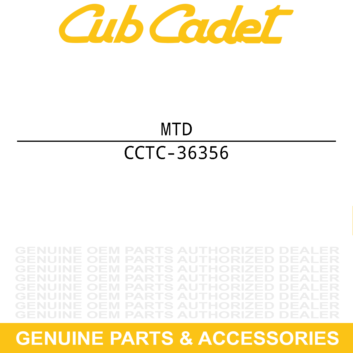 MTD TC-36356 FILTER-AIR CLEANER