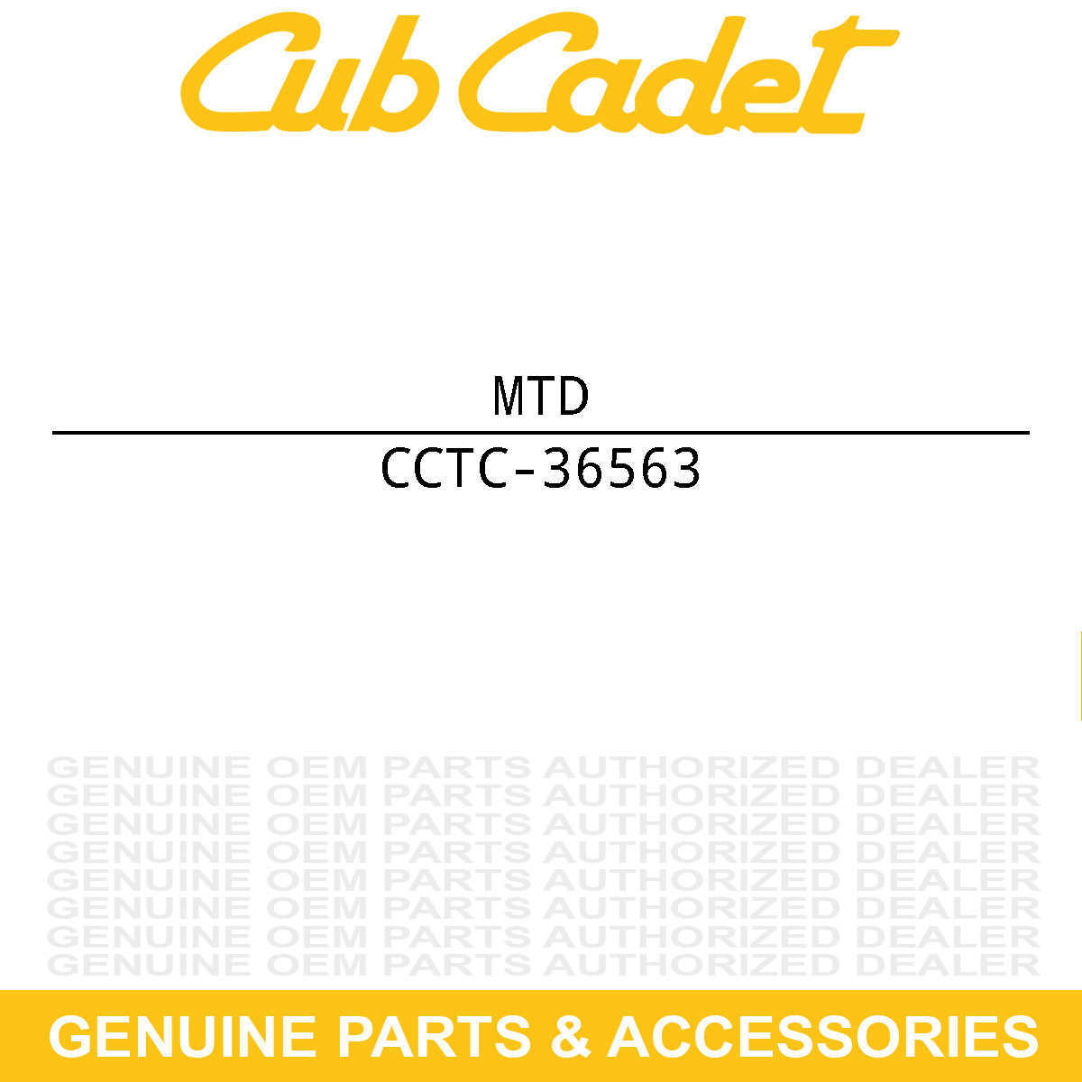 MTD TC-36563 FILTER-OIL