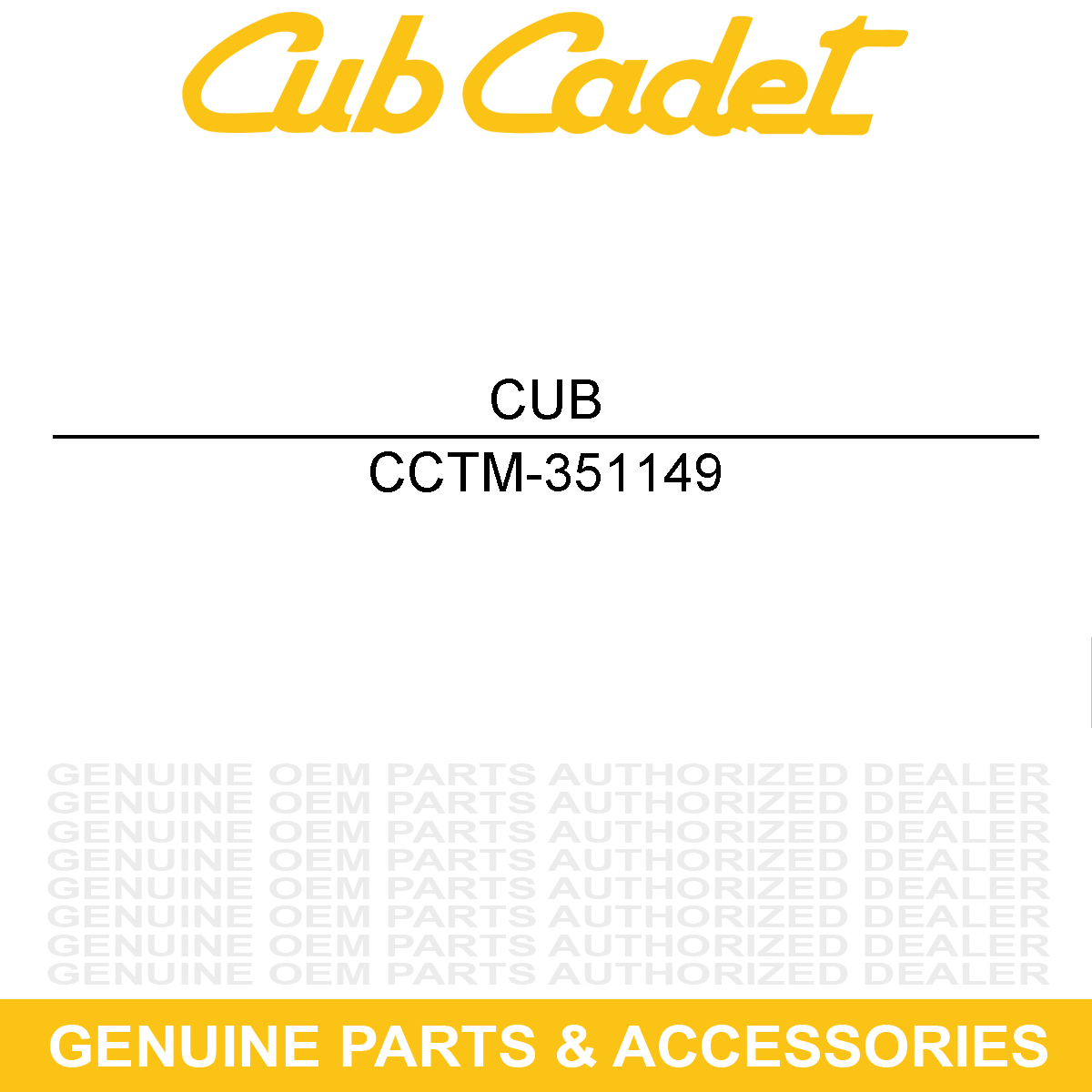 CUB CADET TM-351149 SHIFT COLLAR