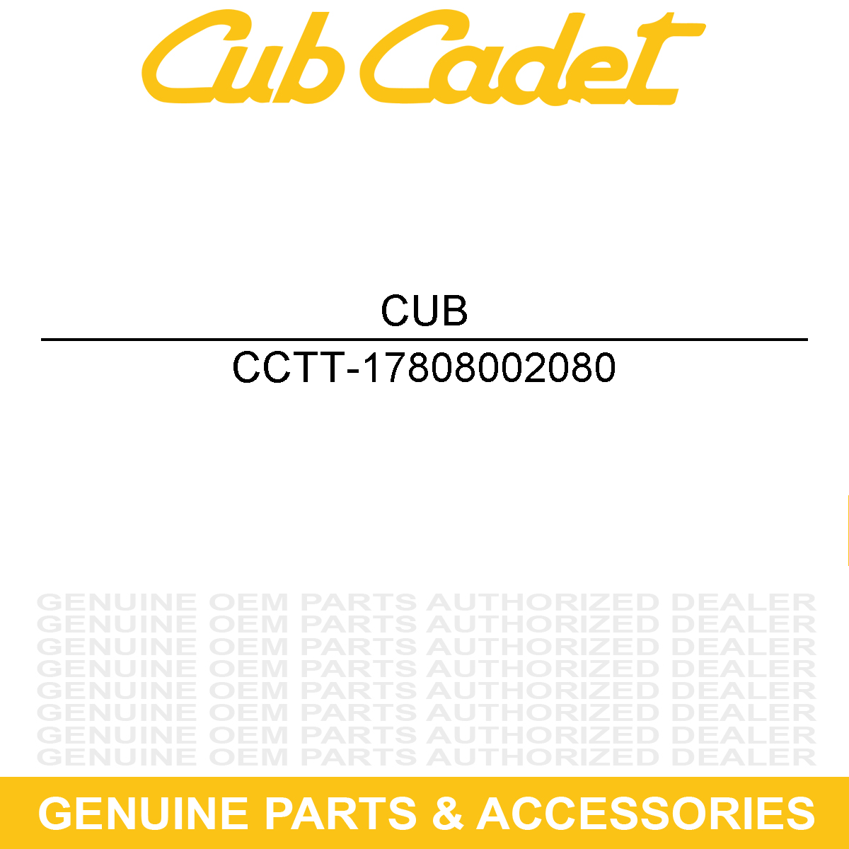CUB CADET TT-17808002080 Ring 1.2