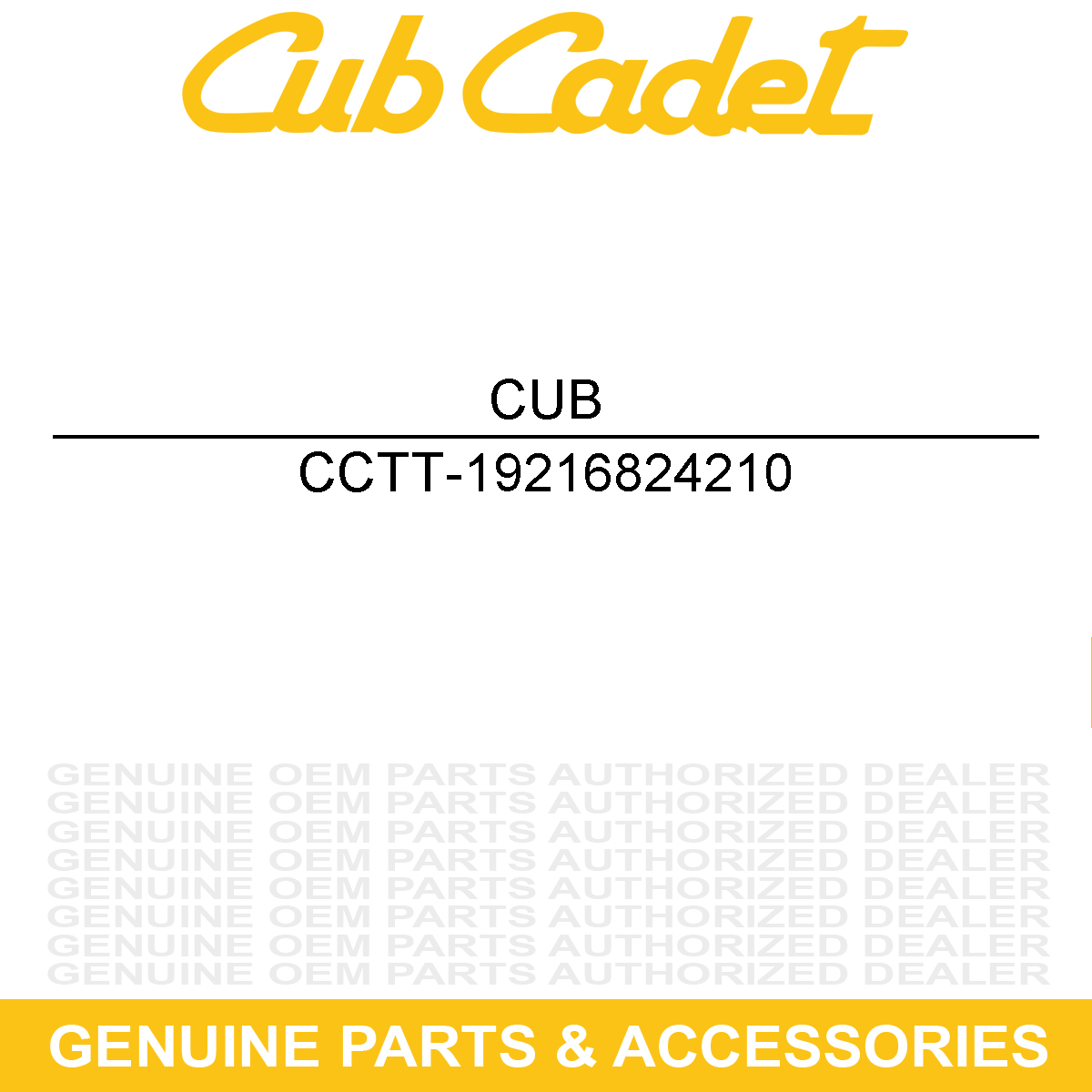 CUB CADET TT-19216824210 Housing