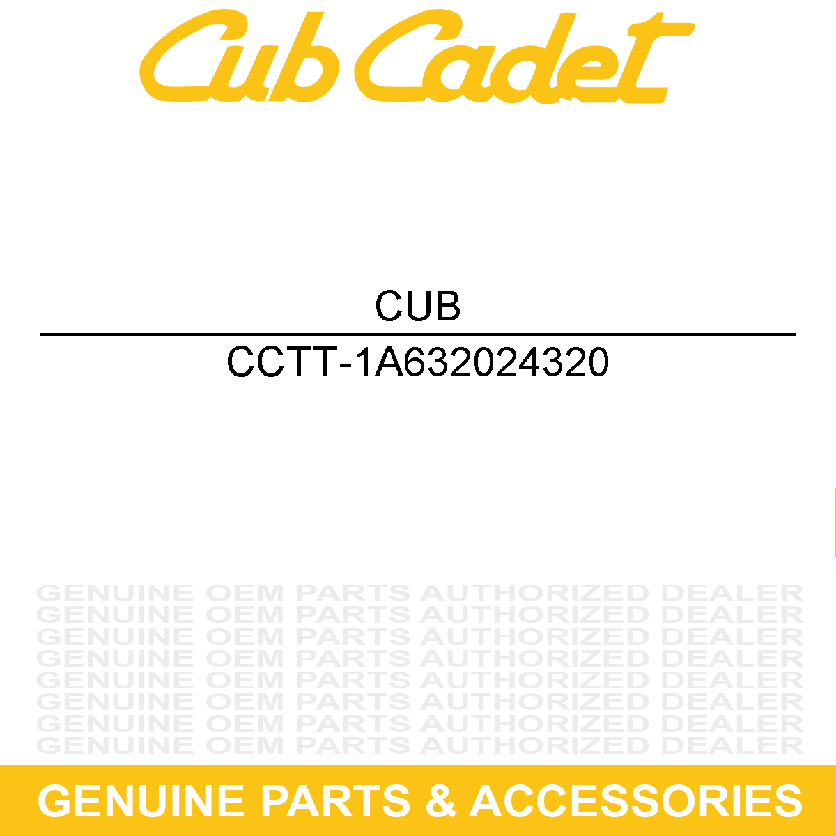 CUB CADET TT-1A632024320 Transmission Filter
