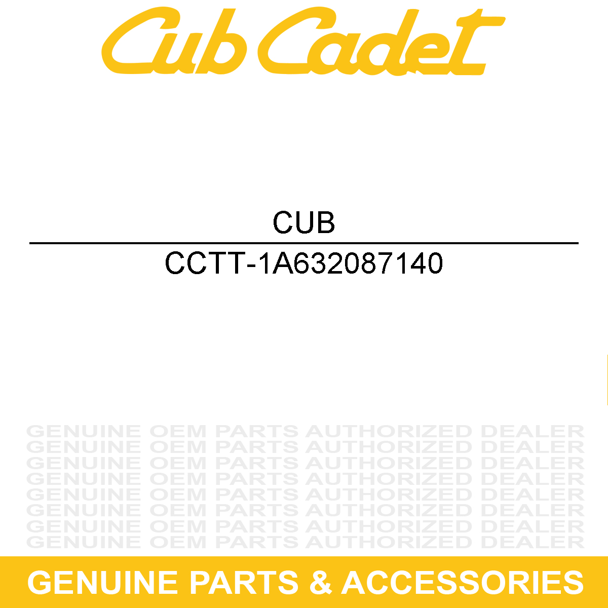 CUB CADET TT-1A632087140 Differential Lock Lever