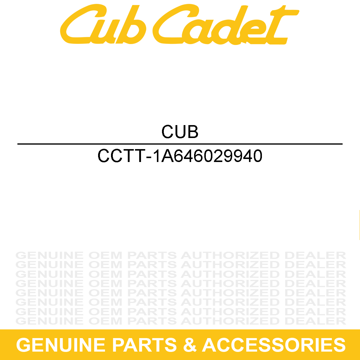 CUB CADET TT-1A646029940 Cotter Pin 1/8" X 3/4"