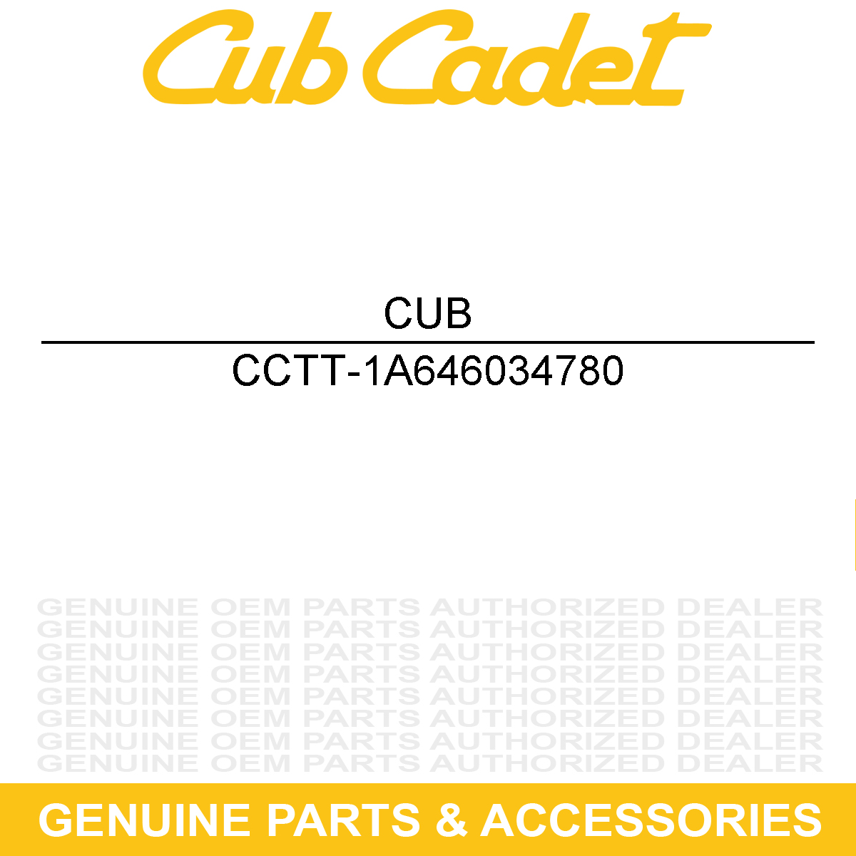 CUB CADET TT-1A646034780 Ball Bearing