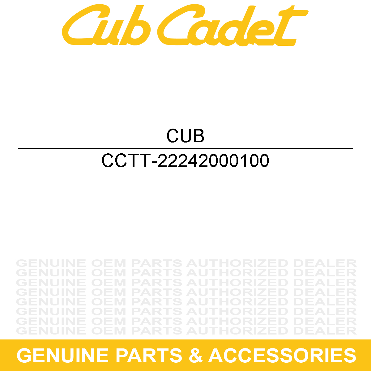 CUB CADET TT-22242000100 Snap Ring 10