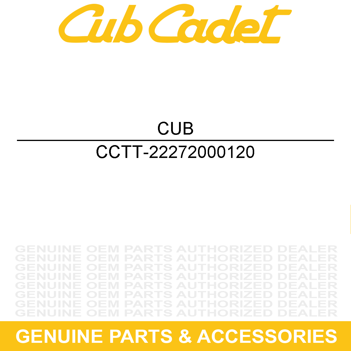 CUB CADET TT-22272000120 E-Ring