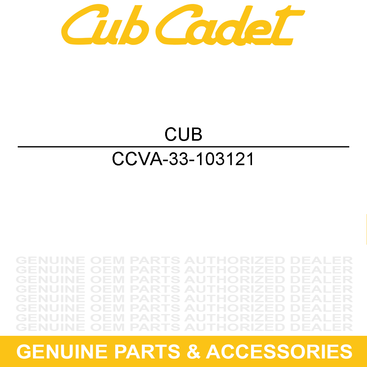 CUB CADET VA-33-103121 3/8" INLET STRAINE