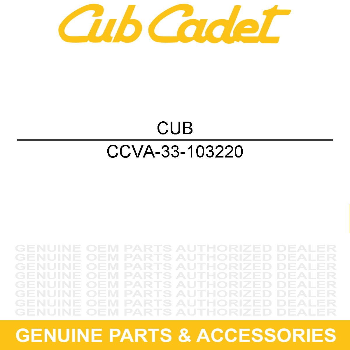CUB CADET VA-33-103220 Super Seal 3/4" Gasket
