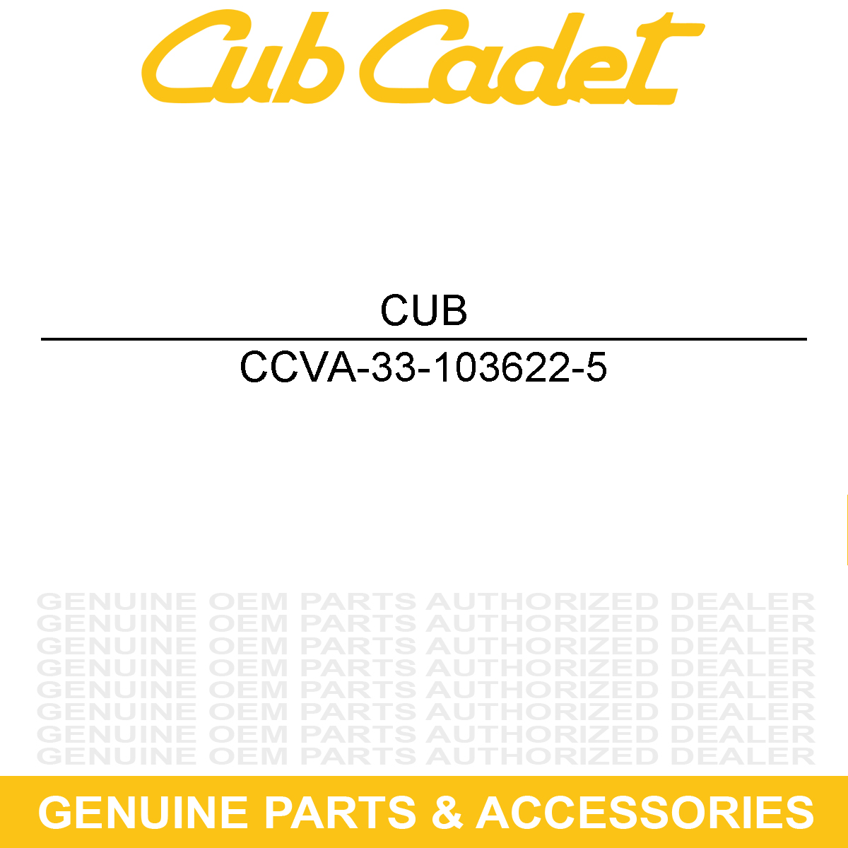 CUB CADET VA-33-103622-5 EPDM HOSE 1/2"IDX5