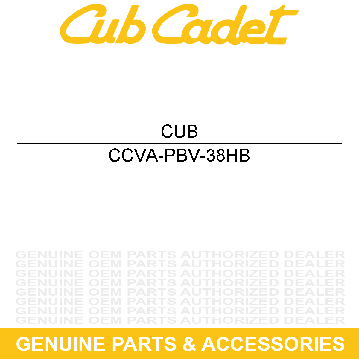 CUB CADET VA-PBV-38HB 3/8" HOSE BARB VAL