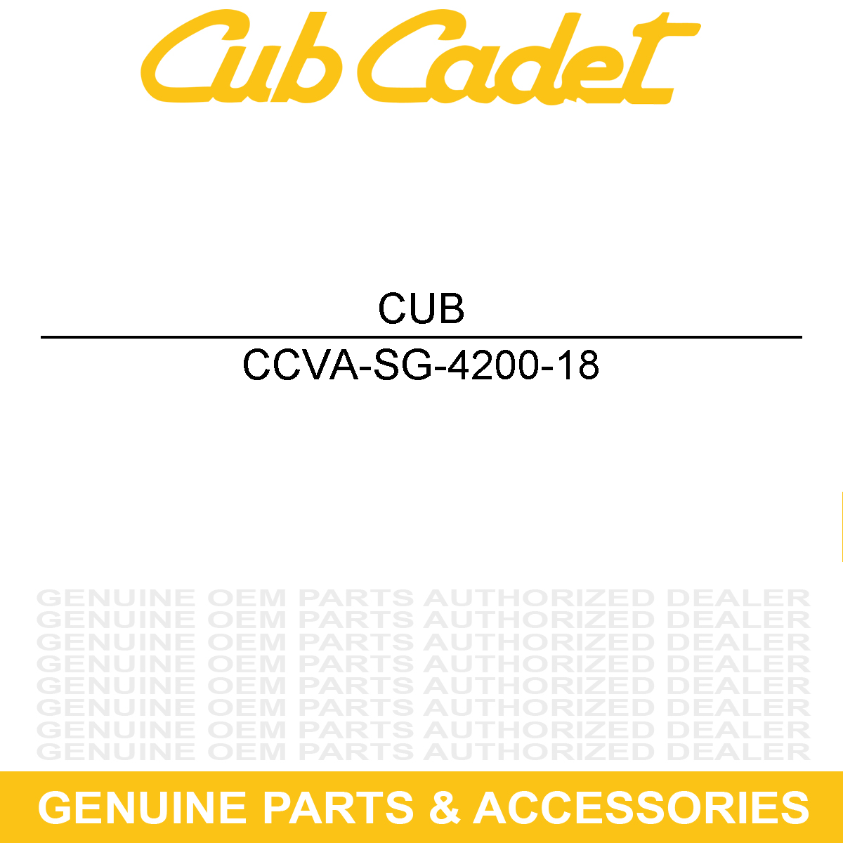 CUB CADET VA-SG-4200-18 Spray Wand w/ Filter