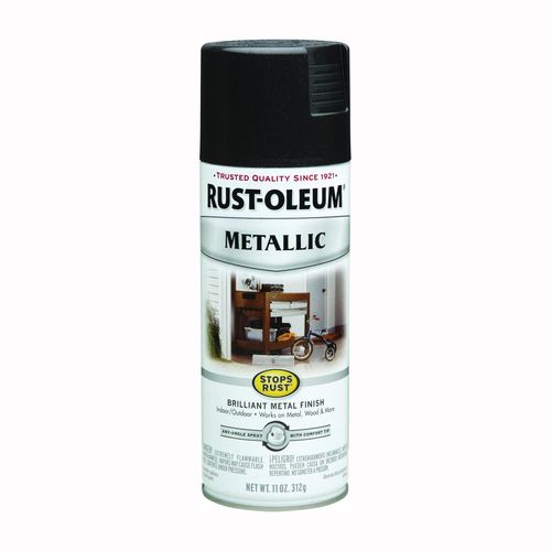 Rust-Oleum Metallic Spray Paint Black Night (12 Oz.)