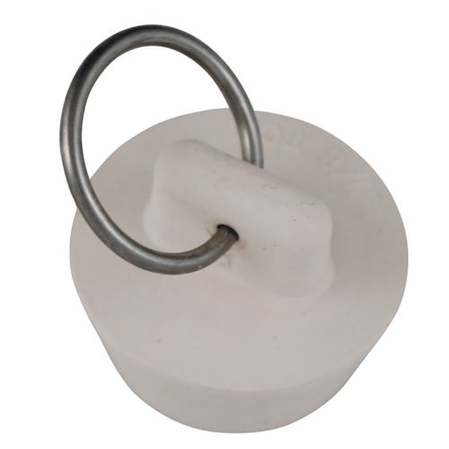 Drain Stopper White Rubber 7/8 in. to 1 in. Sink PP820-5