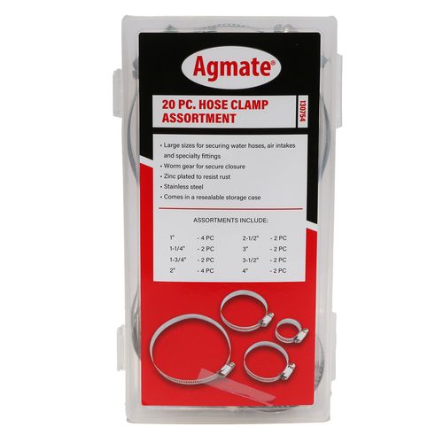 20 Piece Stainless Steel Large Hose Clamp