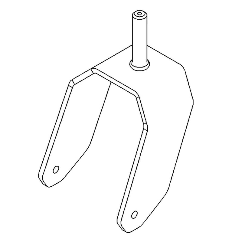 147-0295-01 Toro 15-Inch Caster Fork (Genuine Toro OEM Part)