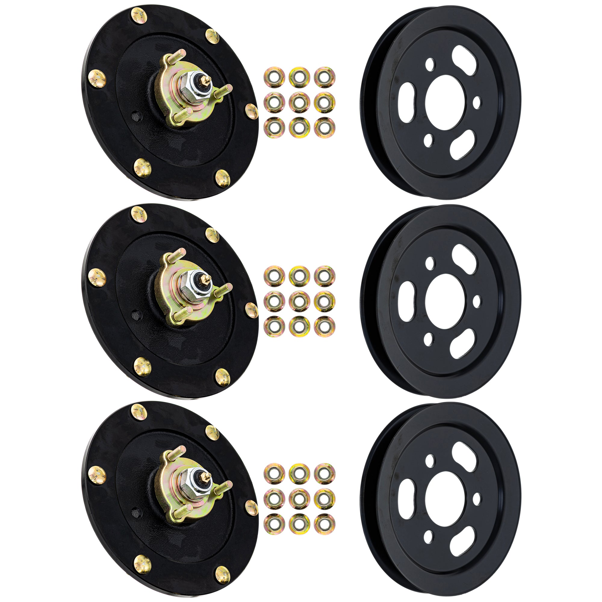 Spindle & Pulley Kit For Toro 810-KSP4343N | 3-PACK