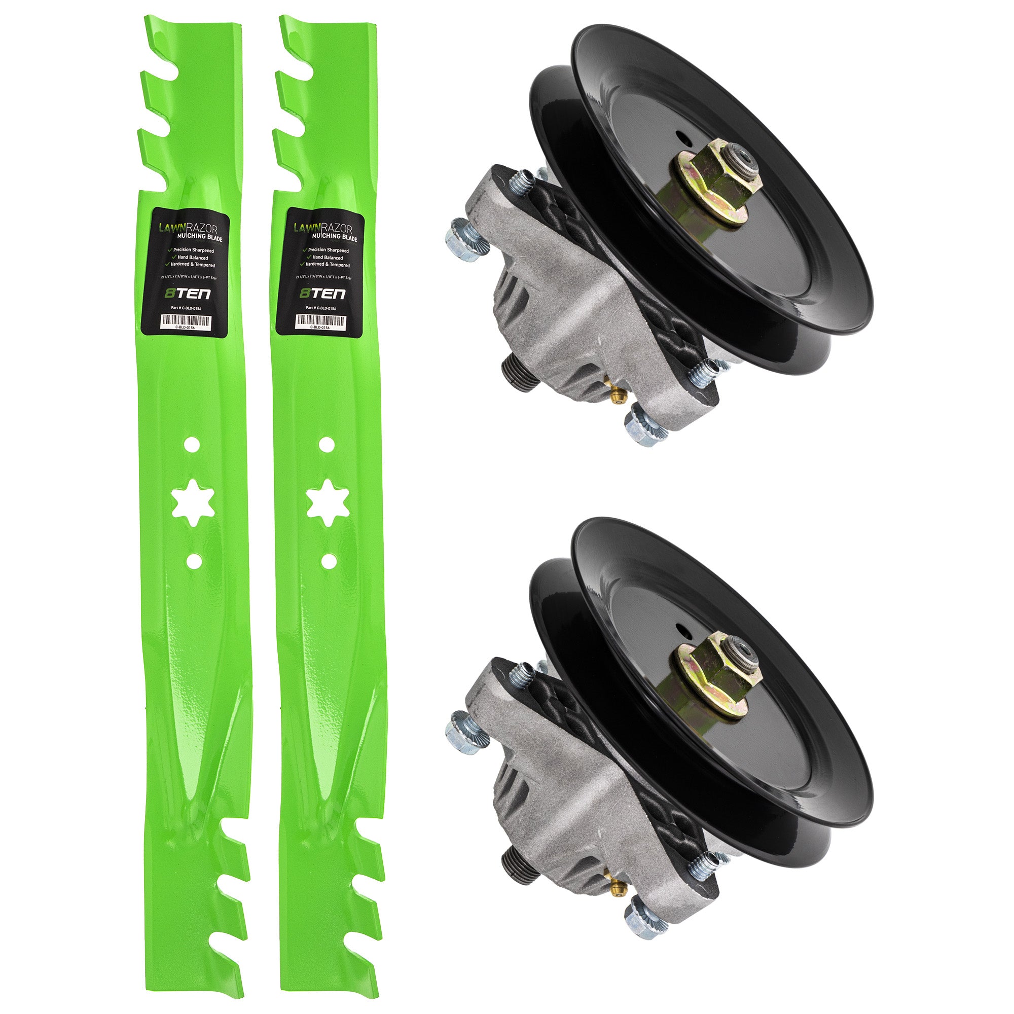 Blade Spindle Deck Kit For Yard-Machines White Outdoor Troy-Bilt MK1009532