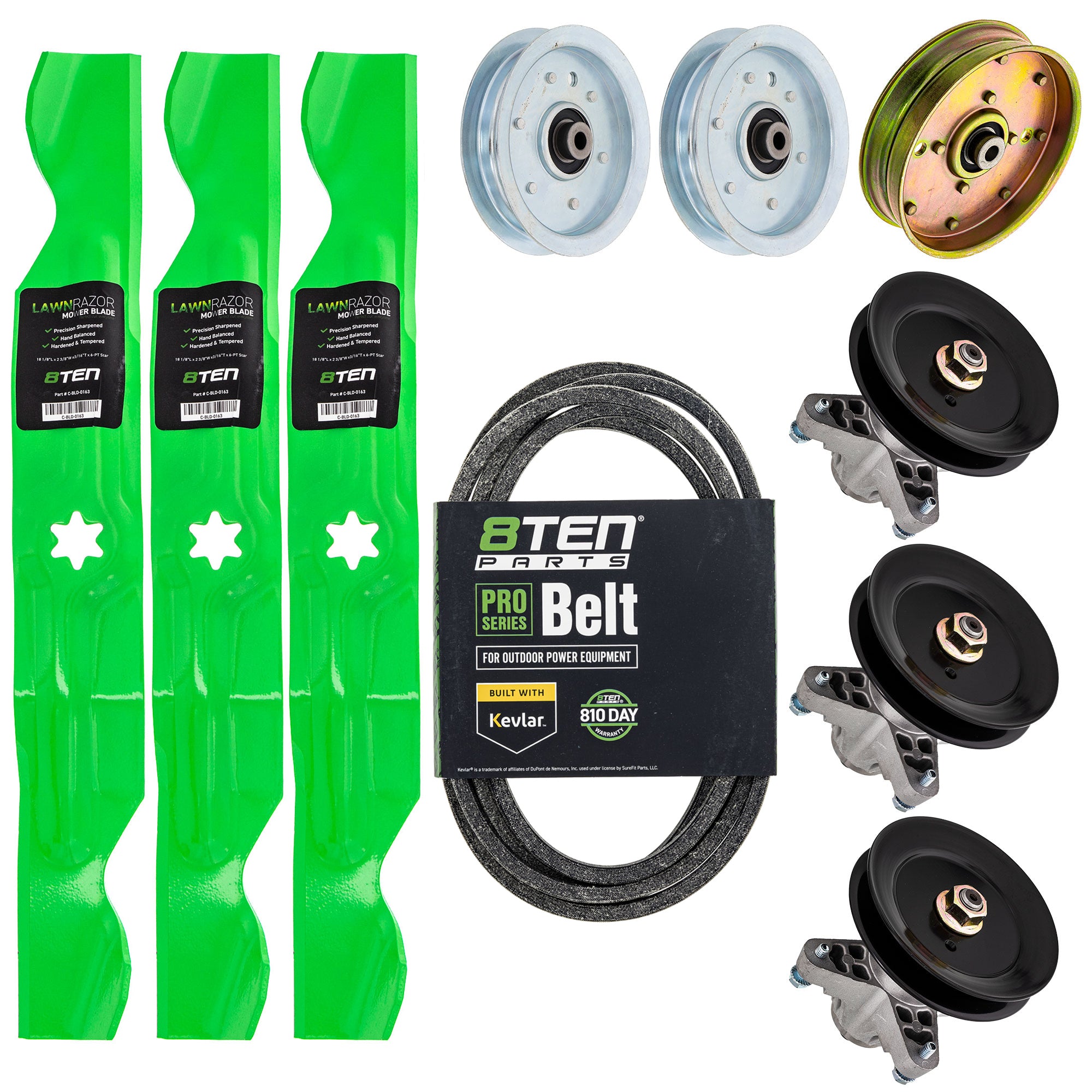 Blade Spindle Belt Idler Deck Kit For White Outdoor Cub Cadet MK1009618