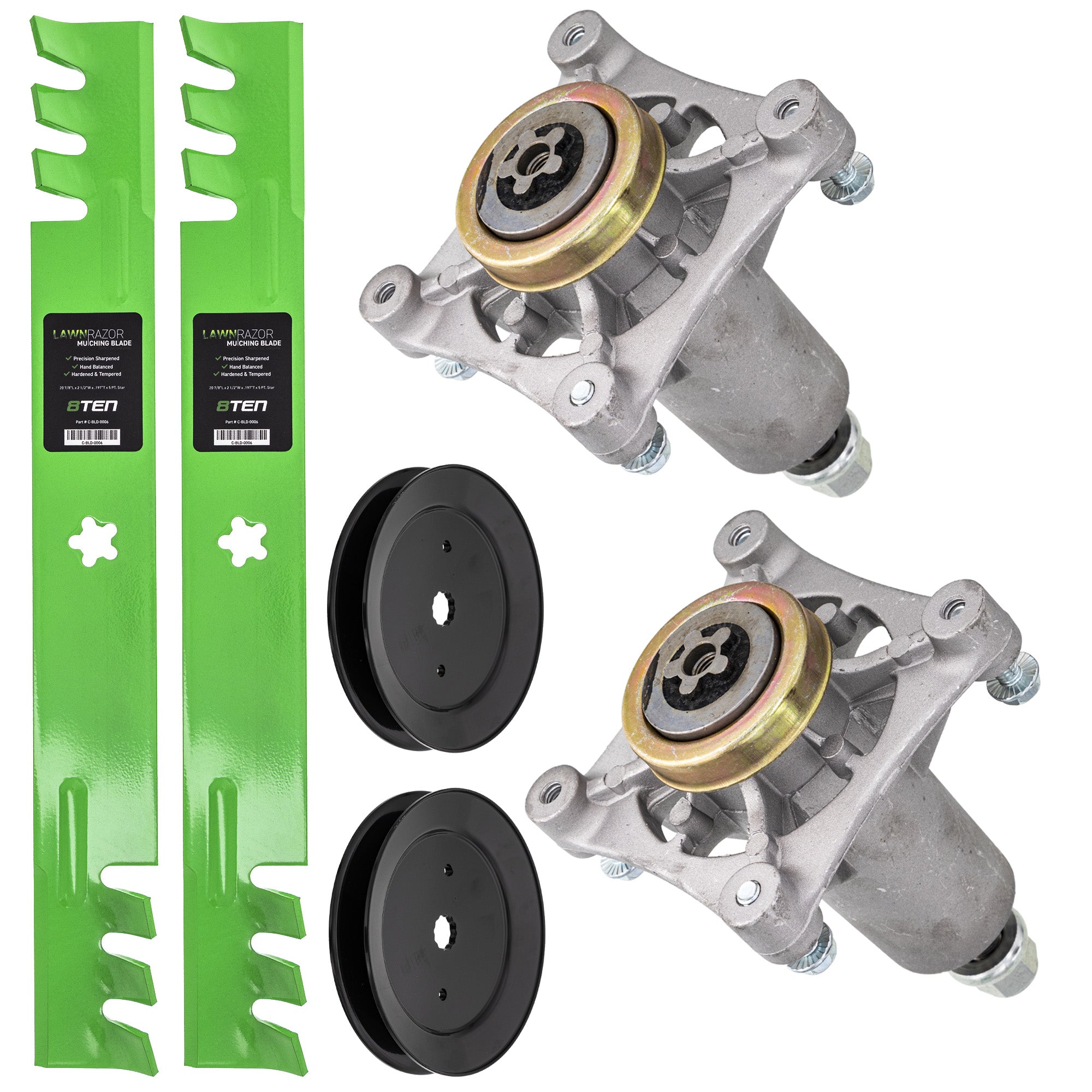 Blade Spindle Pulley Deck Kit For Poulan Poulan Pro Ariens MK1009912
