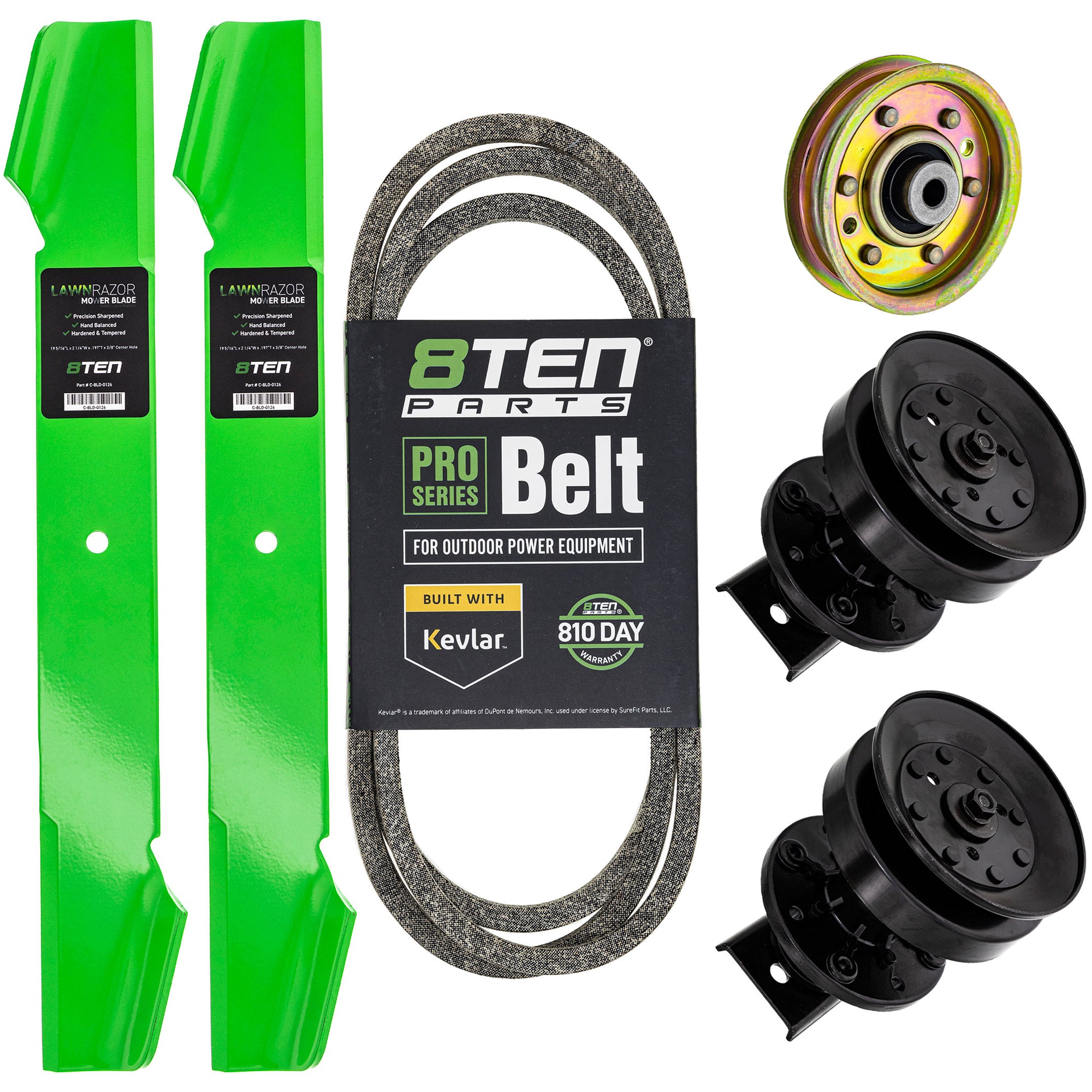 Blade Spindle Belt Idler Deck Kit For Roper Poulan Pro Roper Rally MK1010128